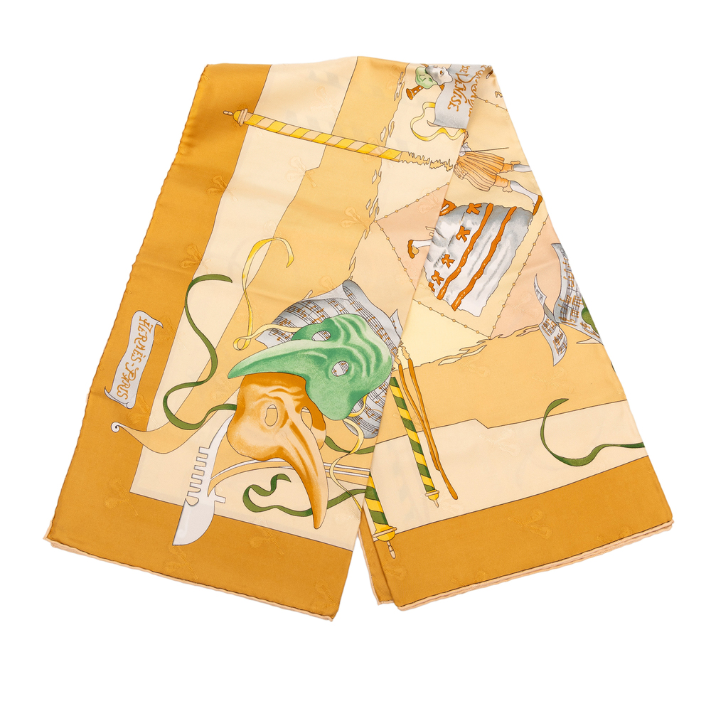Pre-Loved Hermes Le Carnaval de Venise Silk Scarf 90